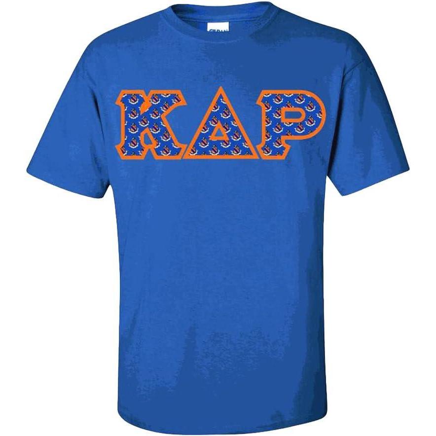 imageKappa Delta Rho Fraternity Crest Twill Letter TeeRoyal Blue
