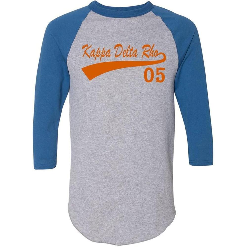 imageKappa Delta Rho Tail Year RaglanGrey WRoyal Blue