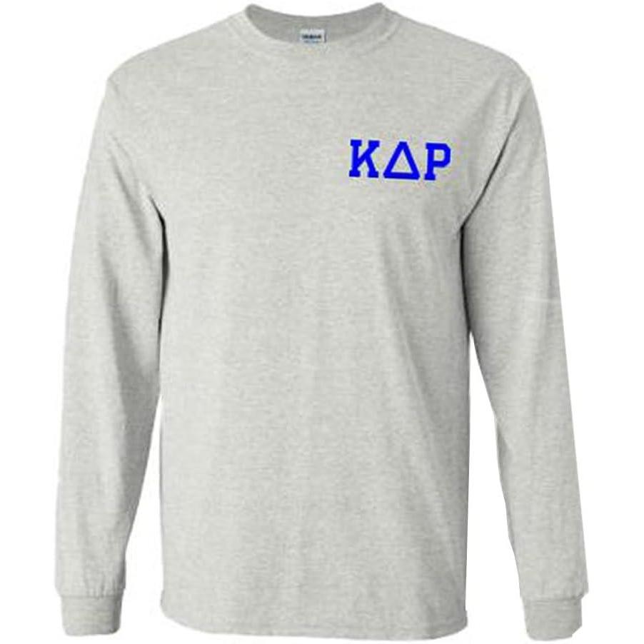 imageKappa Delta Rho World Famous Crest Long Sleeve TShirtLight Grey