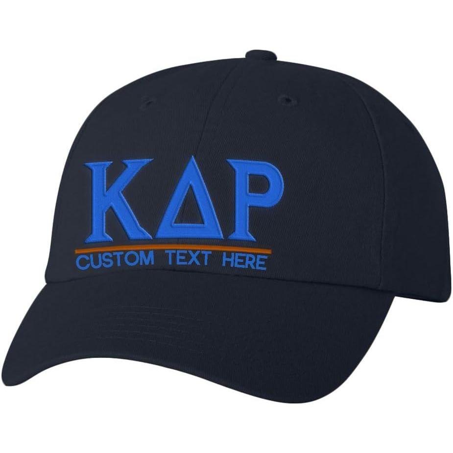 imagePersonalized Kappa Delta Rho Greek Line HatNavy Blue
