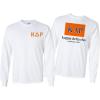 Kappa Delta Rho Flag Long Sleeve T-Shirt(White)