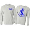 Kappa Delta Rho World Famous Crest Long Sleeve T-Shirt(Light Grey)