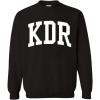Greekgear Men’s Kappa Delta Rho BIG TEXT Crewneck Sweatshirt Black(Black)