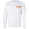 Kappa Delta Rho Flag Long Sleeve T-Shirt(White)
