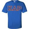 Kappa Delta Rho Fraternity Crest Twill Letter Tee(Royal Blue)