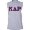 Kappa Delta Rho Lettered Sleeveless Tee(Sports Grey)