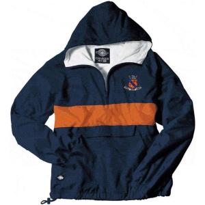 Greekgear Kappa Delta Rho Crest – Shield Anorak(Navy/Orange)