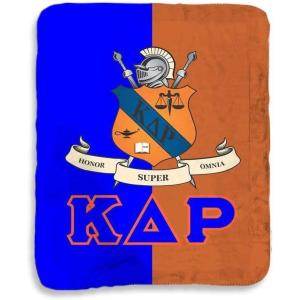 Greekgear Kappa Delta Rho Two Tone Sherpa Lap Blanket