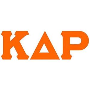 Kappa Delta Rho Big Greek Letter Window Sticker Decal 4 Inches Orange(Orange)