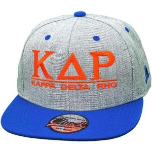Kappa Delta Rho Flatbill Snapback Hats Original(Heather/Royal)