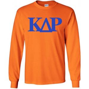 Kappa Delta Rho Logo Long Sleeve Tee(Orange)