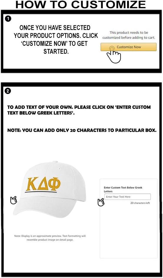imagePersonalized Kappa Delta Phi Greek Line HatWhite