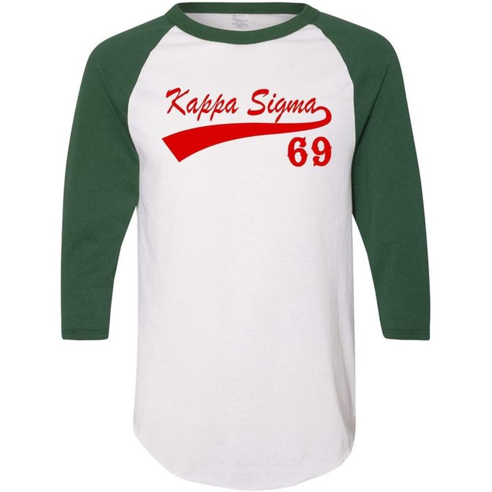 imageKappa Sigma Tail Year RaglanWhite WDark Green
