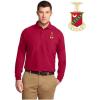 Kappa Sigma Emblem Long Sleeve Polo(Red)