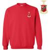 Kappa Sigma World Famous Crest – Shield PATCH Crewneck Sweatshirt(Red)