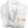 Greekgear Kappa Delta Phi Fraternity Lettered Bathrobe White