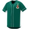 Kappa Sigma Fraternity Crest Slugger Baseball Jersey(Dark Green/White)