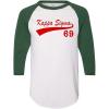 Kappa Sigma Tail Year Raglan(White W/Dark Green)