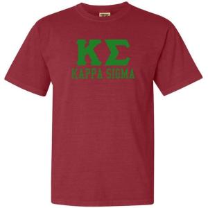 Kappa Sigma Greek Heavyweight T-Shirt(Berry)