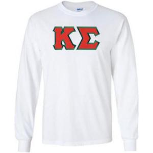 Kappa Sigma Lettered Long Sleeve(White)