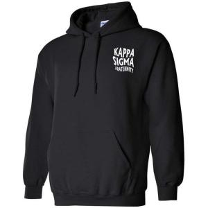 Kappa Sigma Social Hooded Sweatshirt(Black)