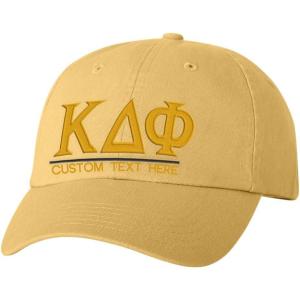 Personalized Kappa Delta Phi Greek Line Hat(Yellow)