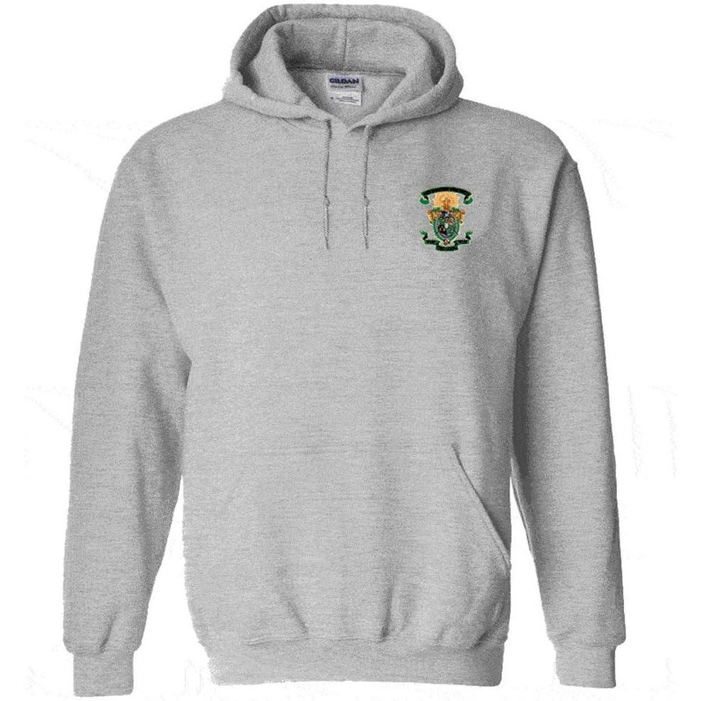 imageGreekgear Lambda Chi Alpha Crest Shield Emblem Hooded SweatshirtSports Grey