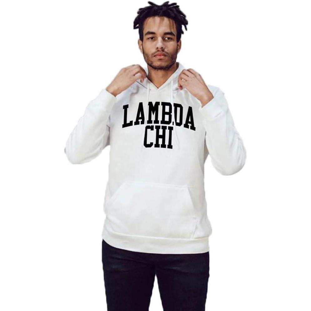 imageGreekgear Lambda Chi Alpha Nickname Hooded SweatshirtWhite