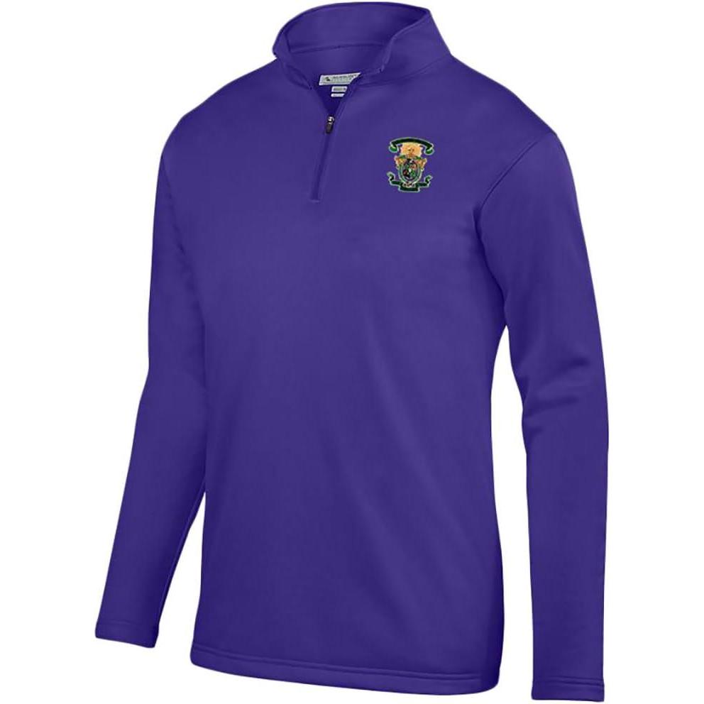 imageGreekgear Lambda Chi Alpha World Famous Crest Wicking Fleece PulloverPurple