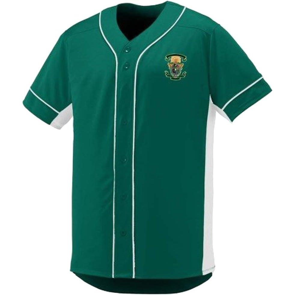 imageLambda Chi Alpha Fraternity Crest Slugger Baseball JerseyDark GreenWhite