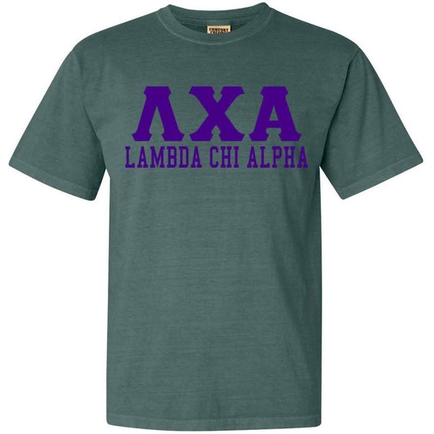 imageLambda Chi Alpha Greek Heavyweight TShirtEmerald