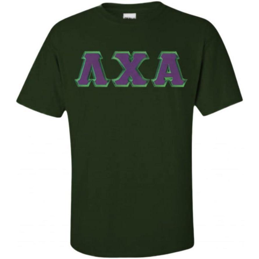 imageLambda Chi Alpha Lettered TShirtForest Green