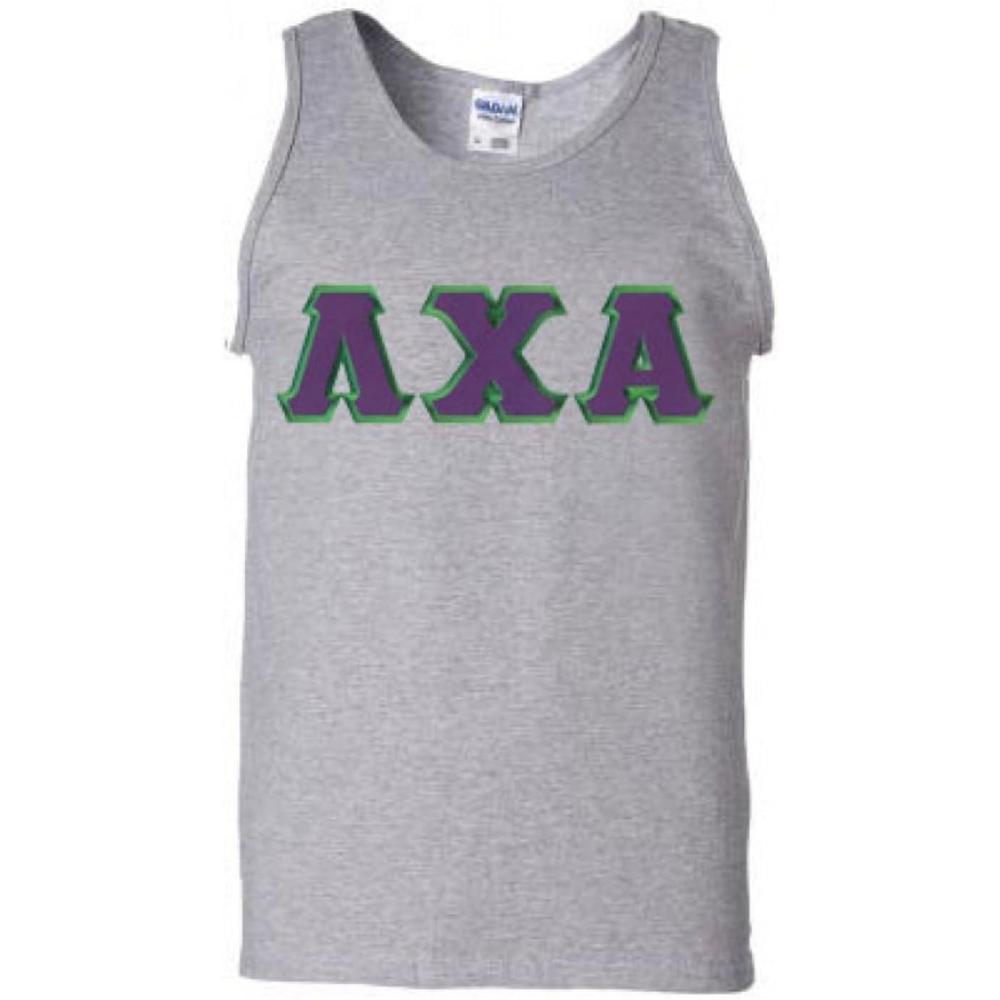 imageLambda Chi Alpha Lettered Tank TopSports Grey