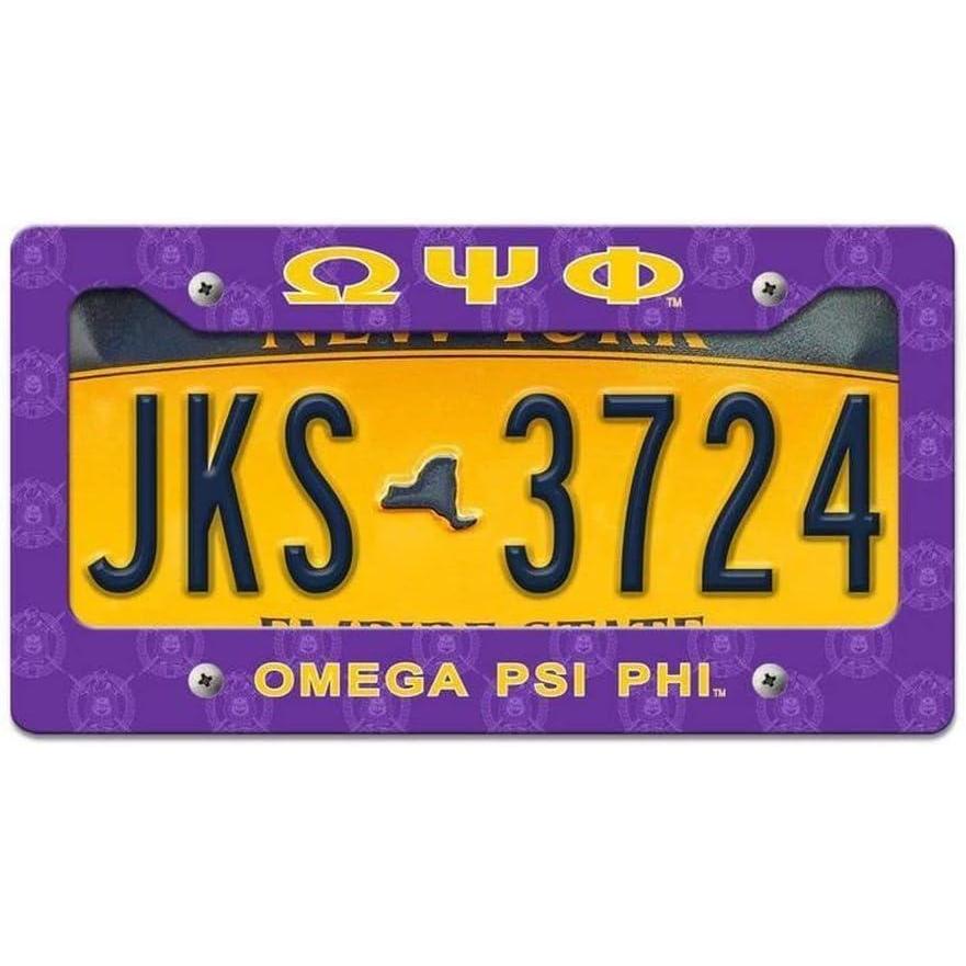 imageOmega Psi Phi New License Plate Frame