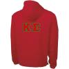 Kappa Sigma Tackle Twill Lettered Pack N Go Pullover(Red)