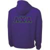 Lambda Chi Alpha Tackle Twill Lettered Pack N Go Pullover(Purple)