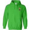 Greekgear Lambda Chi Alpha Crest – Shield Emblem Hooded Sweatshirt(Kelly Green)