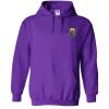 Greekgear Lambda Chi Alpha Crest – Shield Emblem Hooded Sweatshirt(Purple)
