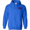 Greekgear Lambda Chi Alpha Flag Patch Hooded Sweatshirt(Royal Blue)
