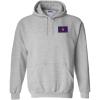 Greekgear Lambda Chi Alpha Flag Patch Hooded Sweatshirt(Sports Grey)