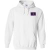 Greekgear Lambda Chi Alpha Flag Patch Hooded Sweatshirt(White)