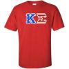 Kappa Sigma Greek Letter American Flag Tee(Red)