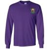 Lambda Chi Alpha Fraternity Crest Longsleeve Tee(Purple)