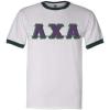Lambda Chi Alpha Lettered Ringer Shirt(White/Dark Green)