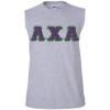 Lambda Chi Alpha Lettered Sleeveless Tee(Sports Grey)