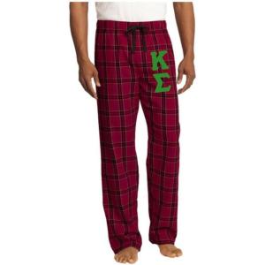 Greekgear Kappa Sigma Flannel Plaid Pant – PJ’s(Red)