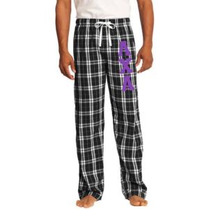 Greekgear Lambda Chi Alpha Flannel Plaid Pant – PJ’s(Black)