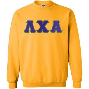 Greekgear Lambda Chi Alpha Lettered Crewneck(Athletic Gold)