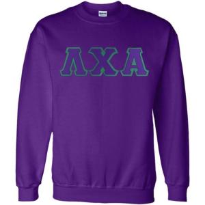 Greekgear Lambda Chi Alpha Lettered Crewneck(Purple)