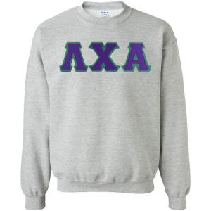 Greekgear Lambda Chi Alpha Lettered Crewneck(Sports Grey)